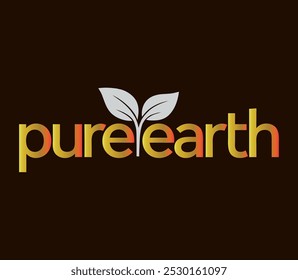 Pure Earth Ecofriendly Logo Design with Natural Elements