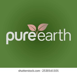 Pure Earth Ecofriendly Logo Design with Natural Elements
