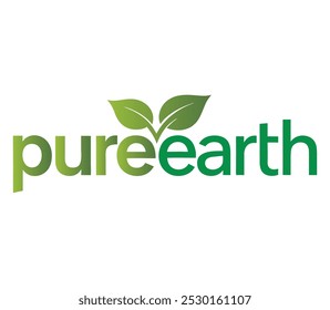 Pure Earth Ecofriendly Logo Design with Natural Elements