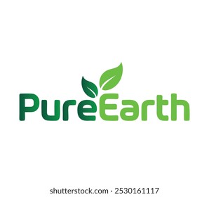 Pure Earth Ecofriendly Logo Design with Natural Elements