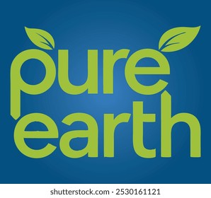 Pure Earth Ecofriendly Logo Design with Natural Elements