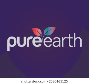 Pure Earth Ecofriendly Logo Design with Natural Elements
