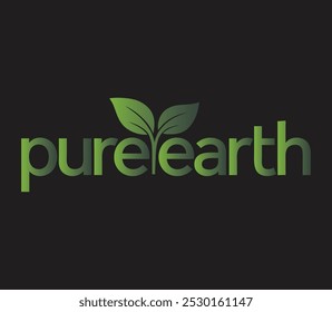 Pure Earth Ecofriendly Logo Design with Natural Elements