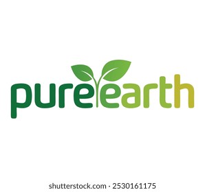 Pure Earth Ecofriendly Logo Design with Natural Elements