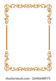 Pure Elegant Ornamental Frame Decorative Vector
