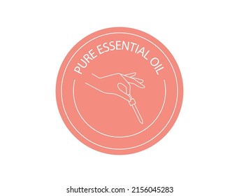 ilustración vectorial de icono de aceite esencial puro 