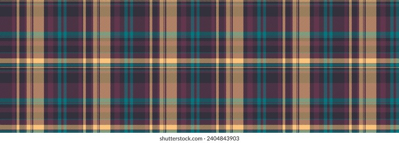 Pure fabric plaid check, uk vector tartan textile. Difficult texture background pattern seamless in dark and pink color.