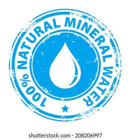 Pure fresh water icon isolated on white background. Vector illustration