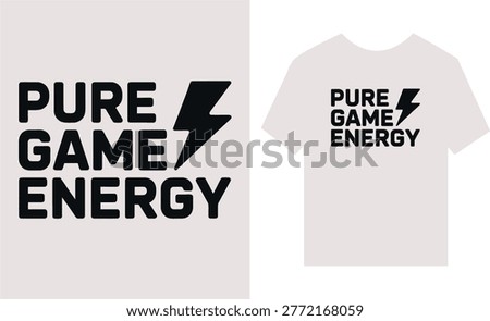 Pure Game Energy Lightning Bolt for Sportswear