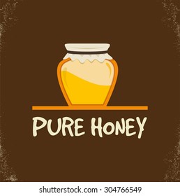 pure honey isolated