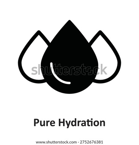 Pure Hydration Vector icon which can easily modify or edit

