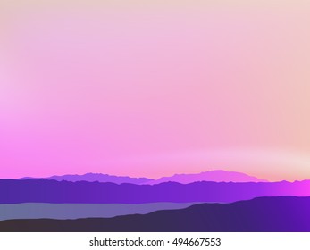Pure Light Beautiful Landscape with sun rays