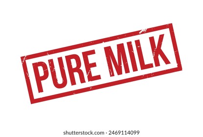 Pure Milk Stamp. Pure Milk Rubber grunge Stamp Seal