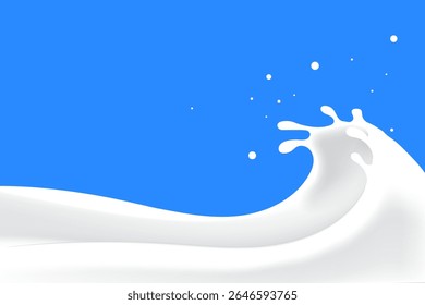 pure milk wave background. yogurt design elements