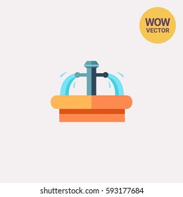 Pure mineral spring icon