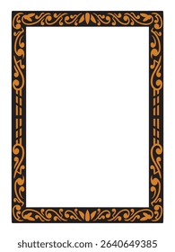Pure Minimalist Ornamental Border Decorative Vector