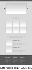 Pure monochrome graphics template websites