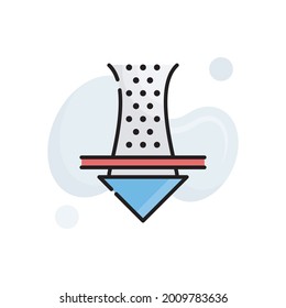 Pure Mood vector outline filled icon style illustration. EPS 10 file symbol