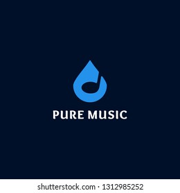 pure music logo design