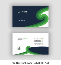 Pure Nature Green Business Card Design Template