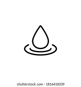 Pure Nature Icon  in black line style icon, style isolated on white background