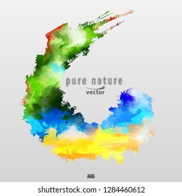 Pure nature Logo Symbol