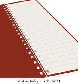 Pure notebook. Vector illustration