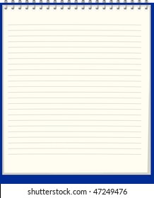 Pure notebook. Vector illustration