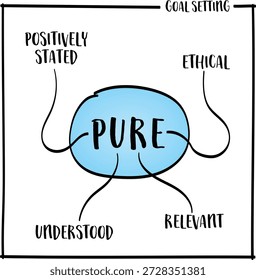 PURE - afirmado positivamente, entendido, relevante, ético - conceito e estrutura de definição de objetivos
