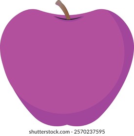 Pure Purple Apple Color Vector