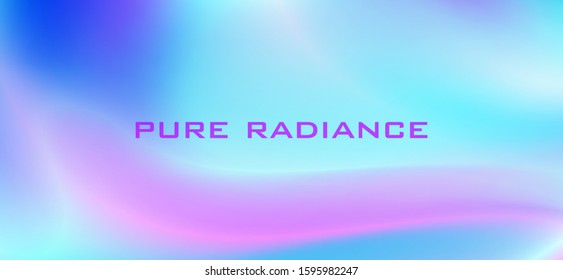 Pure radiance. Abstract multicolor blurred background with electric blue and mauve color gradient. Glossy vector graphic wallpaper