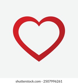 Pure Red heart icons vector 