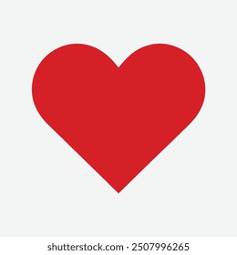 Pure Red heart icons vector 