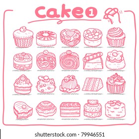 Pure series | Hand drawn cake icons