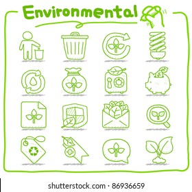 Pure Series | Hand Drawn Environment,ECO Icon Set