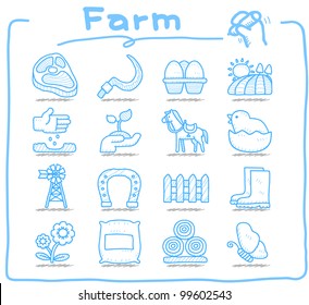 Pure Series | Hand Drawn Farm Icon Set