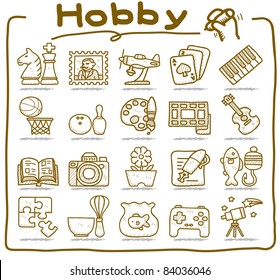 Pure Series | hand drawn Hobby, Leisure and Holiday Icons