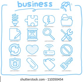 Pure Series | Hand drawn internet,business icon set