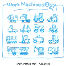 Pure series | hand drawn  Machine icons