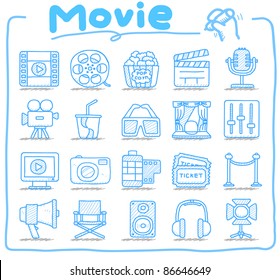 Pure Series | Hand Drawn Movie Icon Set