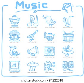 Pure Series | Hand Drawn Music Icon Set