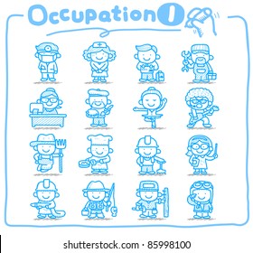 Pure Series | Hand Drawn Occupation,business,job,worker,people Icon Set