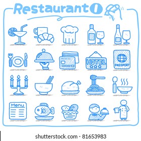 Pure Series | Hand Drawn Restaurant Icon Set