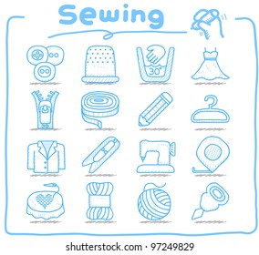 Pure Series | Hand Drawn Sewing Icon Set