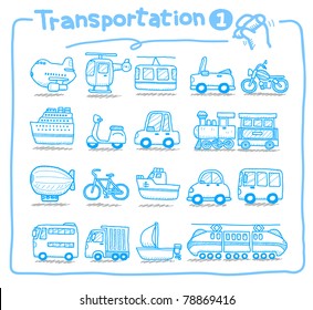 Pure Series | Hand Drawn Transportation Icon,  Mode Of Transport