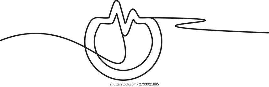 Pure single line minimal artistic form crown shaped ring