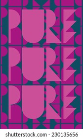 pure slogan vector art