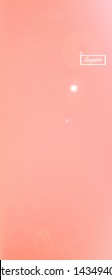 Pure space and signs confetti. Usefull colorific illustration. Background bright. Ultra Wide background portrait texture. Colorful clean abstraction. Coral theme.