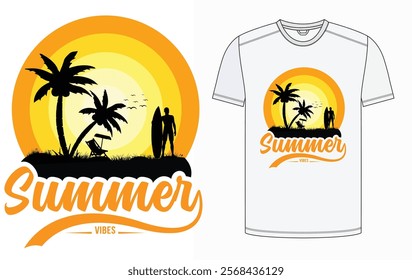 Pure Summer Vibes A Season to Remember, Vector Design Print Redy Design.