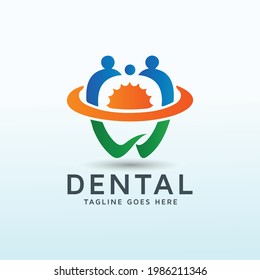 pure sun dental brands logo template